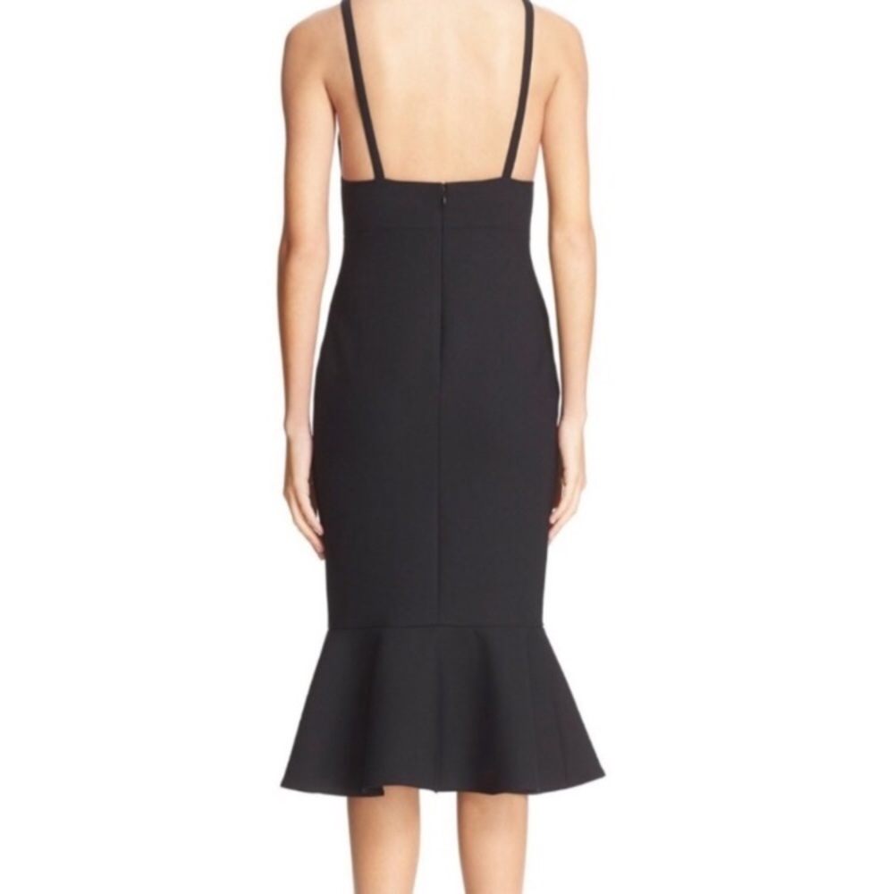 New Cinq A Sept Harlyn Midi Dress Black 12 - Picture 4 of 15